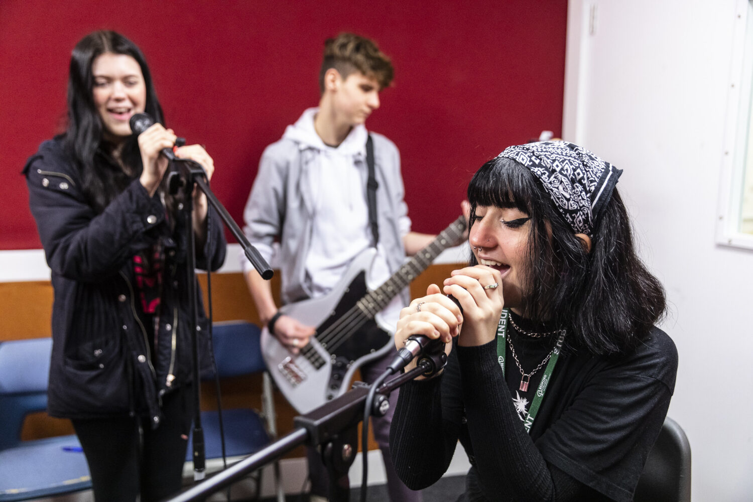 Music students performing Bedford College