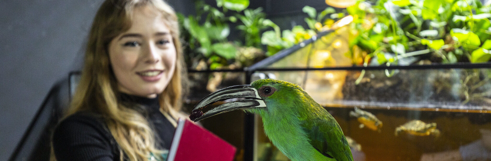 Student and toucanet Animal Sciences Shuttleworth College