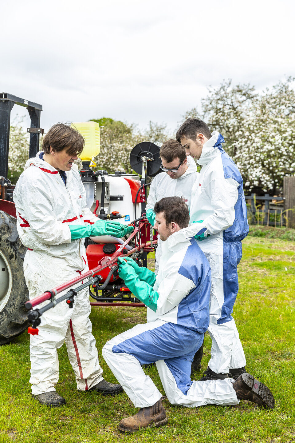 Agriculture students practical lesson Shuttleworth College