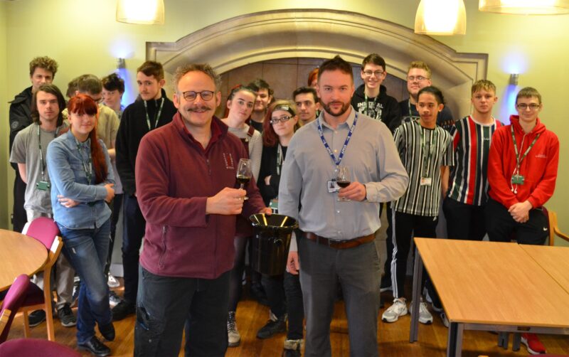 Story - Wine expert decants knowledge at Tresham College