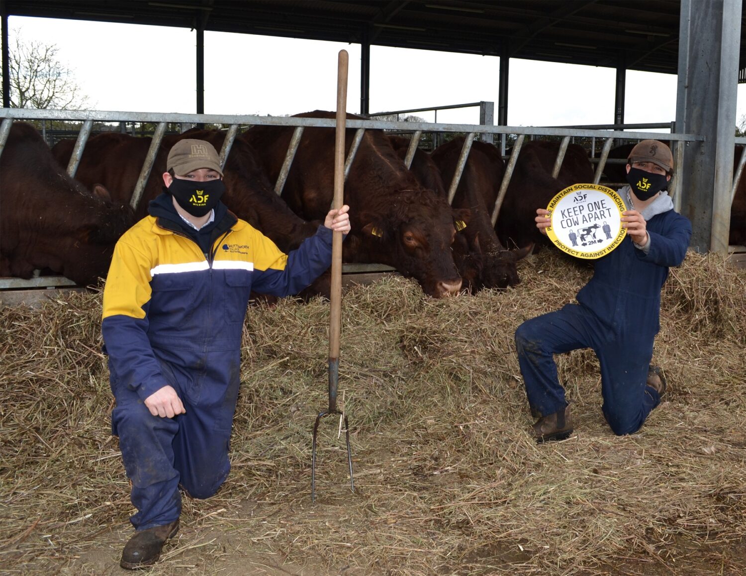 Shuttleworth College Agriculture students with Farm Safety messages
