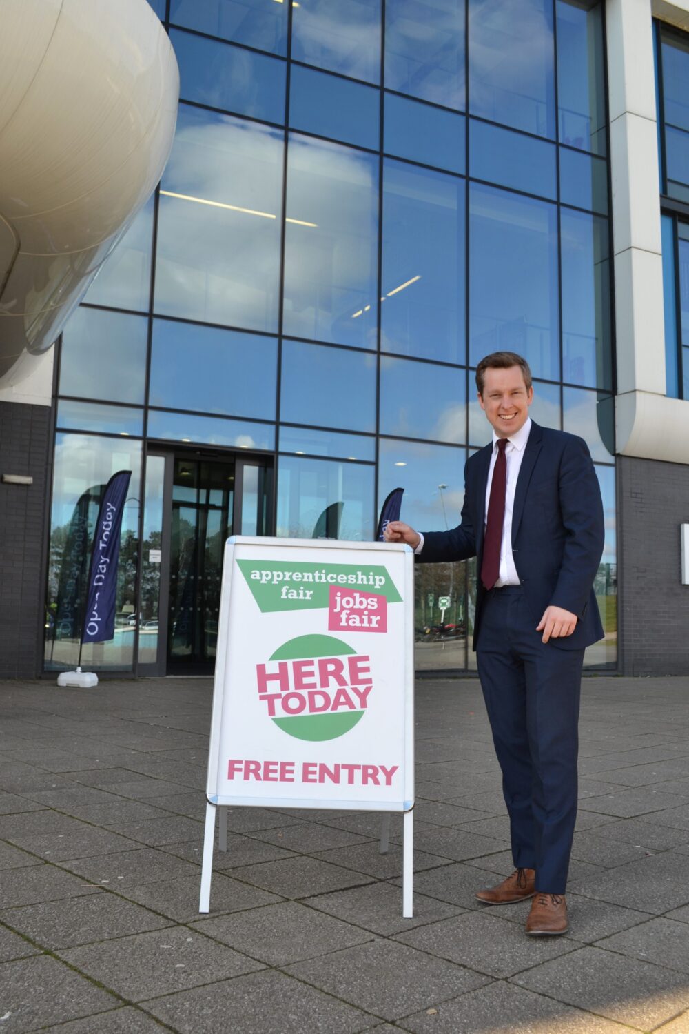 Corby MP at Tresham College Corby Campus