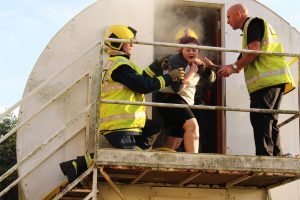 Tresham College Fire Service rescue exercise