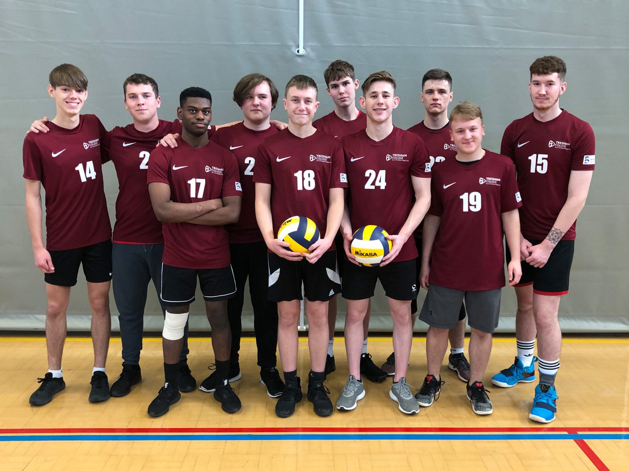 Tresham College Volleyball team students