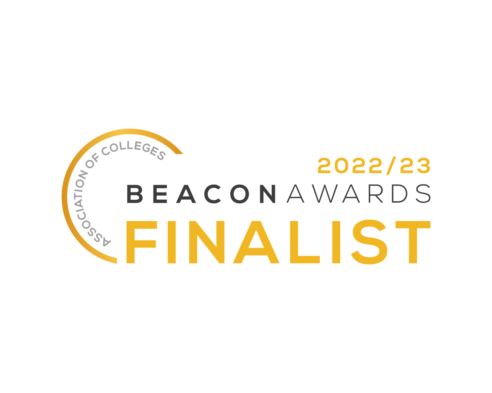 Beacon Awards finalist certificate